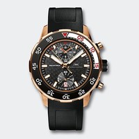 IWC Aquatimer Chronograph 3769 (RG / Black / Rubber Strap) IW376905