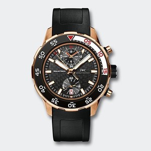 IWC Aquatimer Chronograph 3769 (RG / Black / Rubber Strap) IW376905
