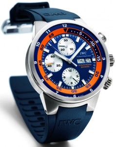 IWC Aquatimer Chronograph Cousteau Divers 2007 (SS / Blue / Rubber Strap) IW378101