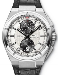 IWC Big Ingenieur Chronograph (Platinum/Silver-Black/Leather) IW378403