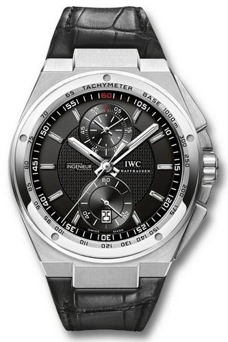 IWC Big Ingenieur Chronograph (SS / Black / Leather Strap) IW378406