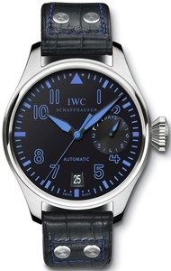 IWC Big Pilot's Blue Boutique Los Angeles (SS / Black-Blue / Leather Strap) IW500428