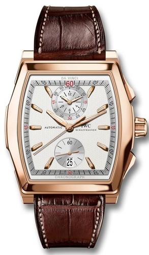IWC Da Vinci Chronograph (RG / Silver / Leather Strap) IW376420