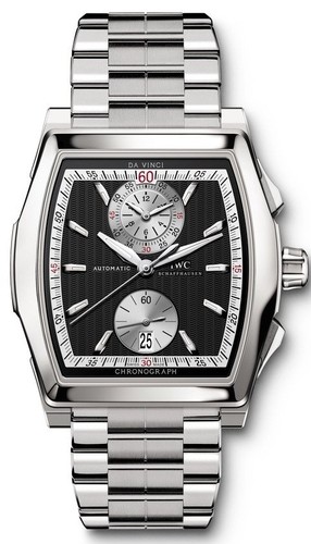 IWC Da Vinci Chronograph (SS / Black / Bracelet) IW376422