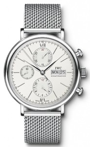 IWC Portofino Chronograph (SS / Silver / Milanese Mesh Bracelet) IW391009