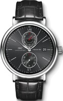IWC Portofino Dual Time (SS / Black / Leather Strap) IW361002