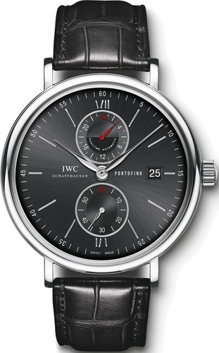 IWC Portofino Dual Time (SS / Black / Leather Strap) IW361002
