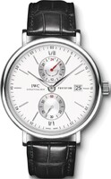 IWC Portofino Dual Time (SS / Silver / Leather Strap) IW361001