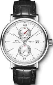 IWC Portofino Dual Time (SS / Silver / Leather Strap) IW361001