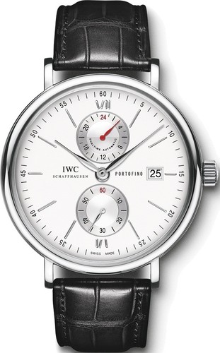 IWC Portofino Dual Time (SS / Silver / Leather Strap) IW361001