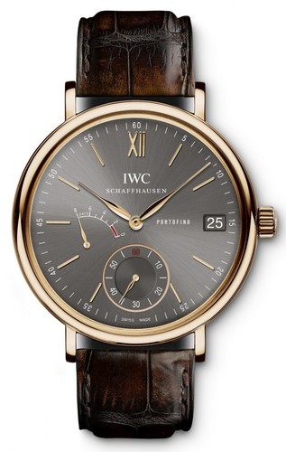 IWC Portofino Hand-Wound Eight Days (RG / Ardoise / Leather Strap) IW510104