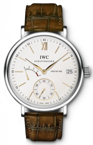 IWC Portofino Hand-Wound Eight Days (SS / Silver / Leather Strap) IW510103