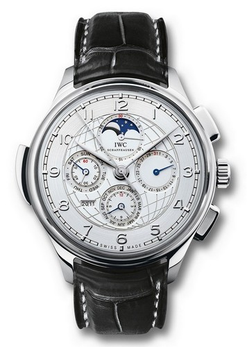 IWC Portuguese Grande Complication (Platinum / Silver / Leather Strap) IW377401