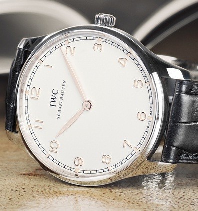 IWC Portuguese Hand-Wound Pure Classic (SS / Silver / Leather) IW570208