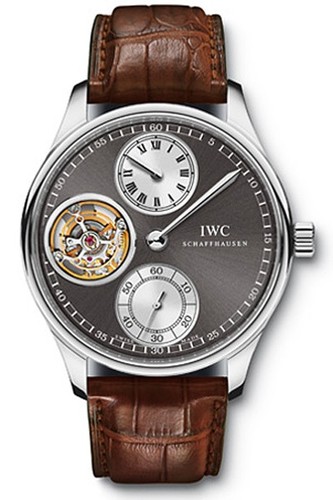 IWC Portuguese Tourbillon Regulator (WG / Slate / Leather) IW544603