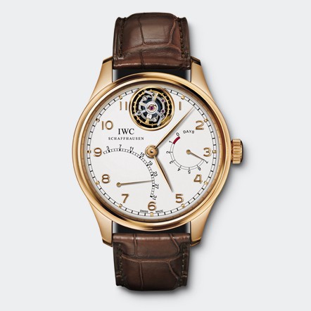 IWC Portuguese Tourbillon Retrograde Mystery (RG / Silver) IW504402