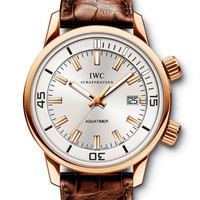 IWC Vintage Aquatimer Automatic (RG/Silver/Lethear strap) IW323103
