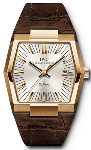 IWC Vintage Da Vinci Automatic Watch (RG / Silver / Leather) IW546103