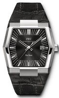 IWC Vintage Da Vinci Automatic Watch (Steel / Black / Leather Strap) IW546101