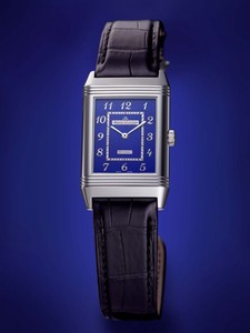 Jaeger LeCoultre Grande Reverso Ultra Blue Enamel (WG / Blue Enamel / Leather Strap) Q37335E1