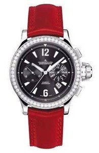 Jaeger LeCoultre Jaeger LeCoultre Master Compressor Chronograph Ladies (SS/ Black/ Leather) Q1748471