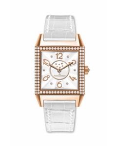 Jaeger LeCoultre Jaeger LeCoultre Reverso Squadra Lady Duetto (RG-Diamonds /White/ Leather) Q7052403