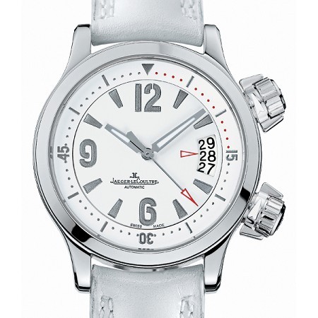 Jaeger LeCoultre Master Compressor Automatic (SS / White / Leather) Q1728420
