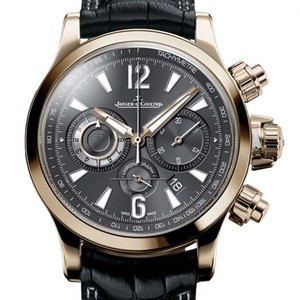 Jaeger LeCoultre Master Compressor Chronograph ( PG / Charcoal Grey Galvanic / Leather Strap) Q1752421