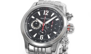 Jaeger LeCoultre Master Compressor Chronograph ( SS / Black Galvanic / SS Bracelet) Q1758121