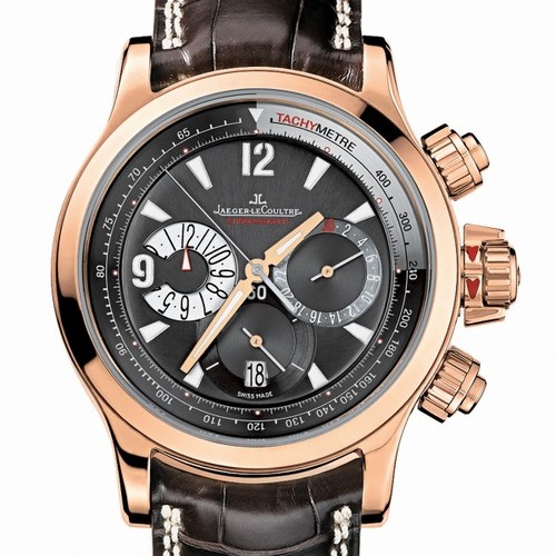 Jaeger LeCoultre Master Compressor Chronograph (RG / Black / Leather) Q1752440