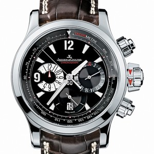 Jaeger LeCoultre Master Compressor Chronograph (SS / Black / Leather Strap) Q1758470