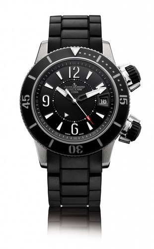 Jaeger LeCoultre Master Compressor Diving Alarm Navy SEALs (Titanium / Black / Leather strap) Q183T470