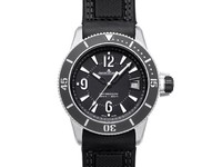 Jaeger LeCoultre Master Compressor Diving Automatic Navy SEALs ( SS / Black Galvanic / Leather Strap) Q2018470