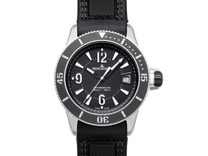 Jaeger LeCoultre Master Compressor Diving Automatic Navy SEALs ( SS / Black Galvanic / Leather Strap) Q2018470