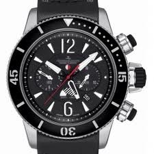 Jaeger LeCoultre Master Compressor Diving Chronograph GMT Navy SEALs (Titanium / Black / Leather Strap) Q178T470