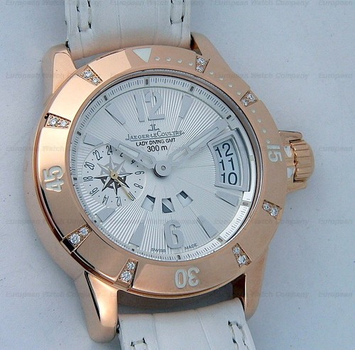 Jaeger LeCoultre Master Compressor Diving GMT Lady (RG / Leather) Q1892420