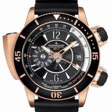 Jaeger LeCoultre Master Compressor Diving Pro Geographic Navy SEALs (RG / Black / Rubber Strap) Q1852670