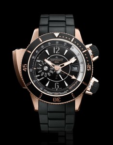 Jaeger LeCoultre Master Compressor Diving Pro Geographic Navy SEALs (RG/Black/Leather Strap) Q1852470