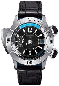 Jaeger LeCoultre Master Compressor Diving Pro Geographic (Titanium / Leather) Q185T470