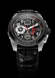 Jaeger LeCoultre Master Compressor Extreme LAB 2 Tribute to Geophysic (Titanium-Vanadium / Black Skeleton / Leather or Rubber Strap) Q203T570