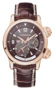 Jaeger LeCoultre Master Compressor Geographic (18kt RG / Black / Leather) Q1712420
