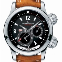 Jaeger LeCoultre Master Compressor Geographic (Steel / Black / Leather) Q1718470
