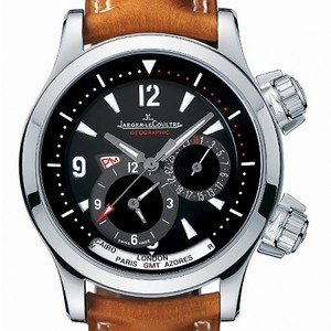 Jaeger LeCoultre Master Compressor Geographic (Steel / Black / Leather) Q1718470