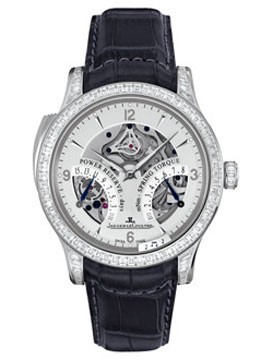 Jaeger LeCoultre Master Control Minute Repeater (Platinum-Diamonds / Silver Openwork / Leather Strap) Q1646421