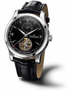 Jaeger LeCoultre Master Grand Tourbillon Q1666470 (Platinum / Black / Leather Strap)