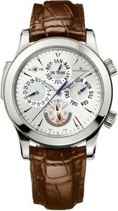 Jaeger LeCoultre Master Grande Reveil (SS / Silver / Leather) Q163842A
