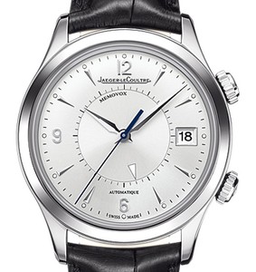 Jaeger LeCoultre Master Memovox (SS / Silver / Leather Strap) Q1418430