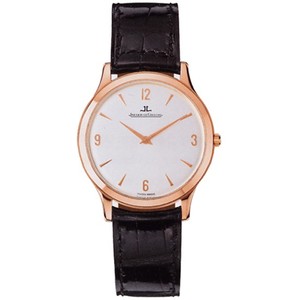 Jaeger LeCoultre Master Ultra Thin (RG / Silver / Leather) Q1452504