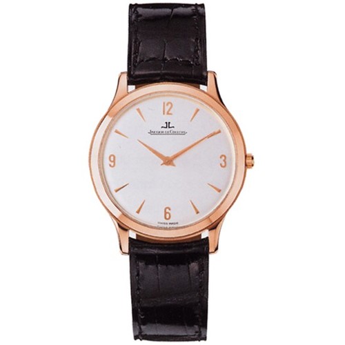 Jaeger LeCoultre Master Ultra Thin (RG / Silver / Leather) Q1452504