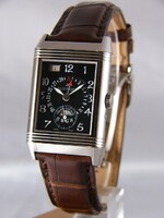 Jaeger LeCoultre Reverso Date (WG / Black / Leather) Q274347A